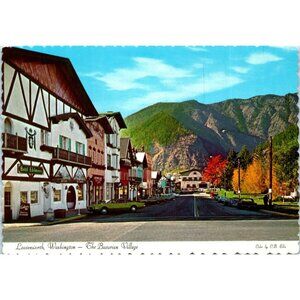 Postcard Vintage 1970s? Leavenworth Washington State The Bavarian Village 6x4